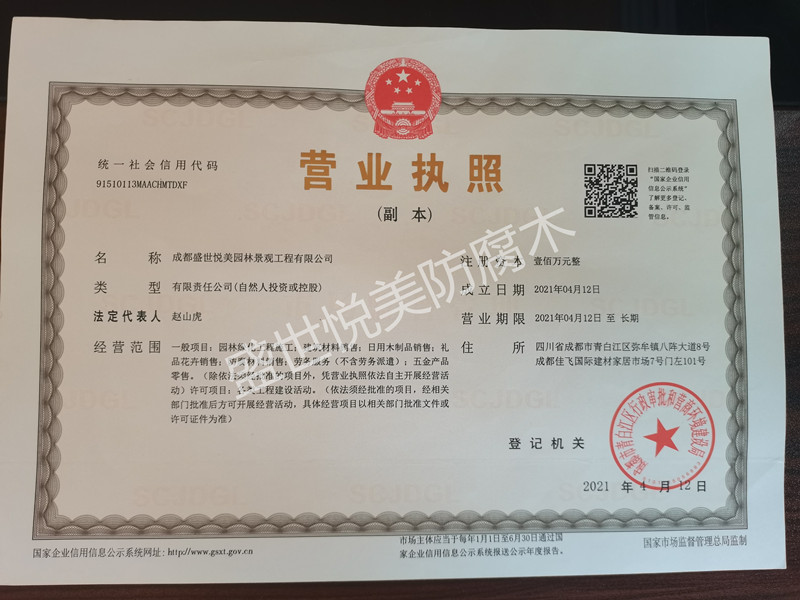 盛世悦美营业执照